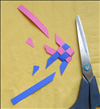 Cut the ends at an angle to create the fins