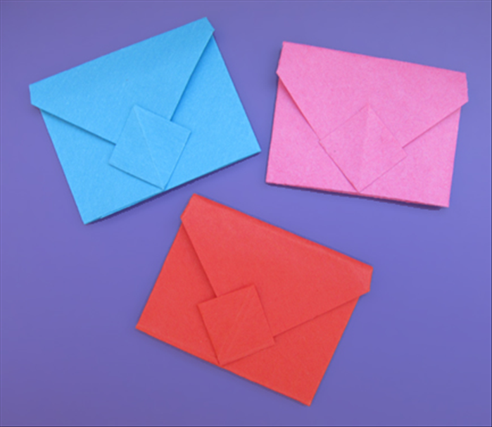 How To Fold An Origami Envelope That Closes With A Diamond Shaped Pocket