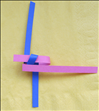 Bring the back horizontal strip through the loop you just made