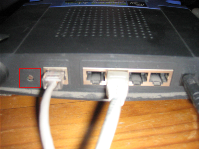 How to reset a Linksys router