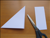 Cut off along the edge of the flap you just made.