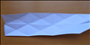 Open the half fold
Crease sharply all the diagonally lines and crease again sharply the vertical and the center horizontal line
If you want to color it this is the time before continuing and putting it together