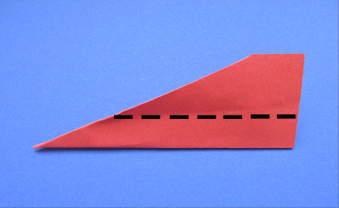 Fold the wings down on both sides as shown in picture.