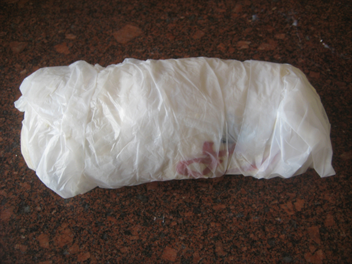 Put the dough in a plastic bag and refrigerate 1 hour.