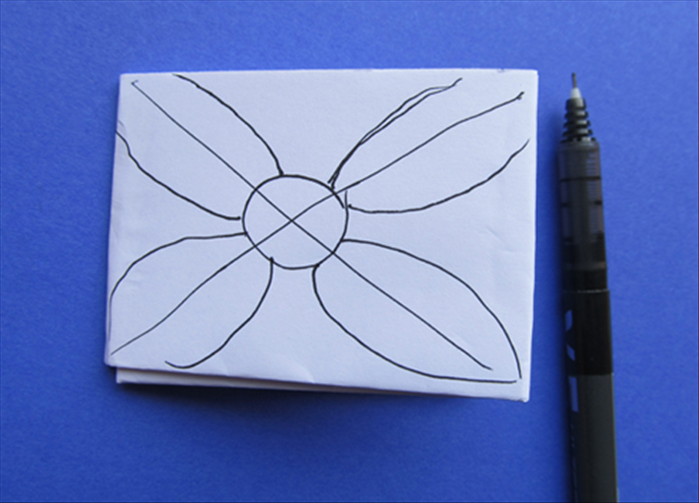 Draw the outlines of petals