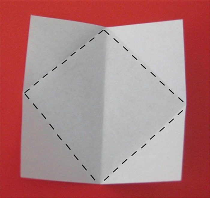Fold all the corners to the center using the crease you just made as a guide