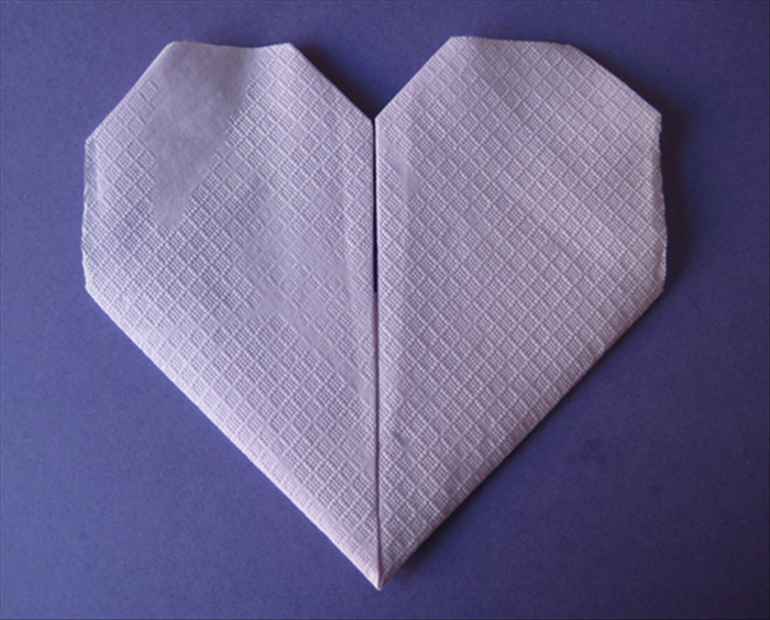 Materials:
One square cloth or paper napkin
