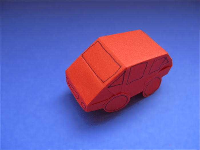 <p> Your paper car is finished. Have fun!</p>
