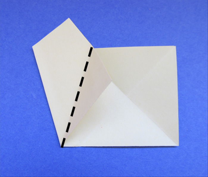 Fold the right edge of the flap you just made to align with its left edge.