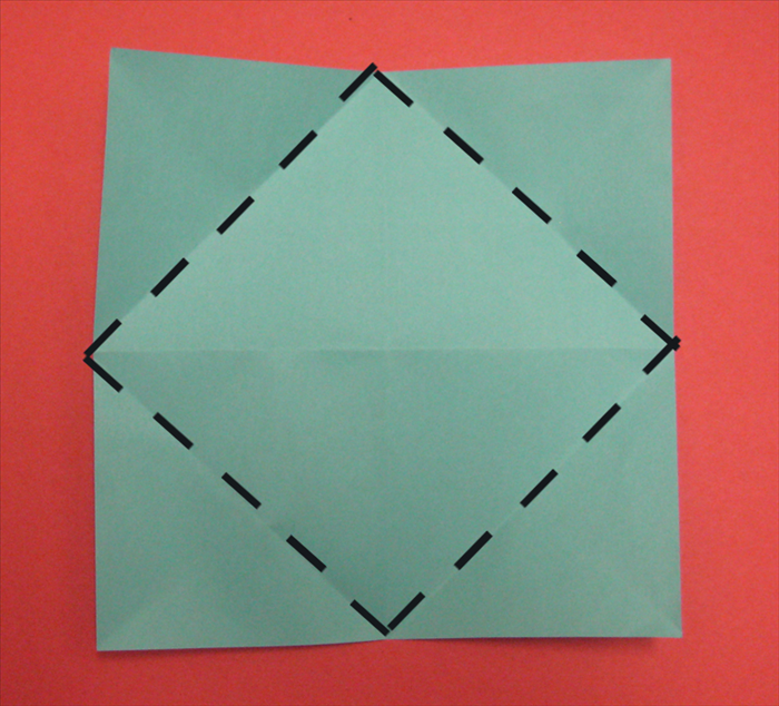 Fold the corner points to the center.