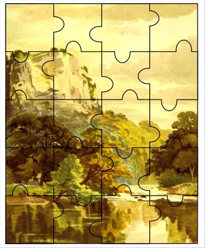 <p> This guide will show you how to combine squares and ovals to create puzzle pieces.</p> 
<p> It is a general guide for rows of 4 puzzle pieces. You can change the number of columns and rows and the measurements of the squares and ovals.</p> 
<p> *The shortcut keys used here are for the Windows version of Inkscape. If you have a different version, with different shortcut keys, use them instead.  </p>