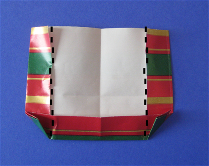 Fold the sides along the inner side of the triangle
You just made


