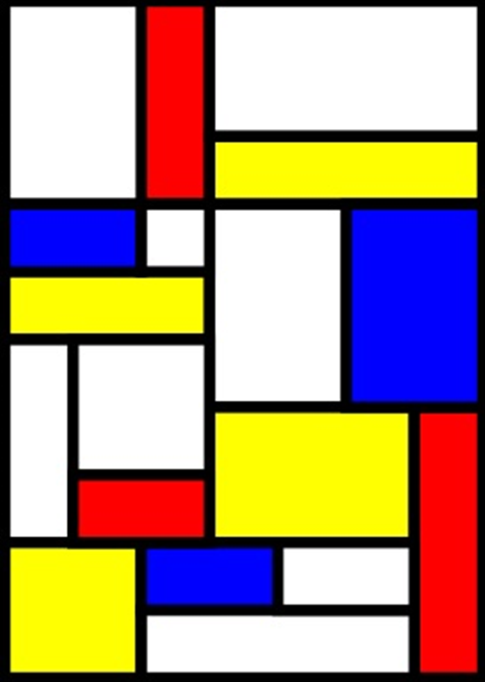 How to make a Piet Mondrian style picture with Inkscape