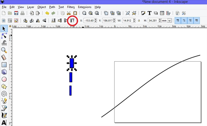 <p> 5. Select one of the rectangles.</p> 
<p> Click on Raise to the top, circled in red.  </p>