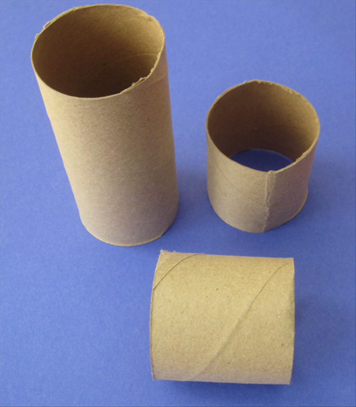 Cut the toilet paper roll to the height you want to box to be. 