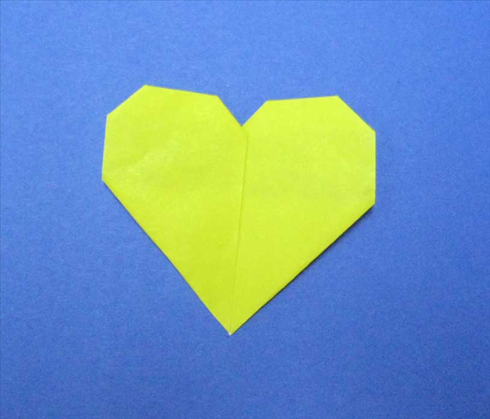 How to fold an Origami heart (Children's Origami)