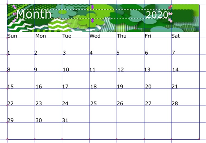 <p> 12.</p> 
<p> Here the month and year were selected and changed to white.  </p>