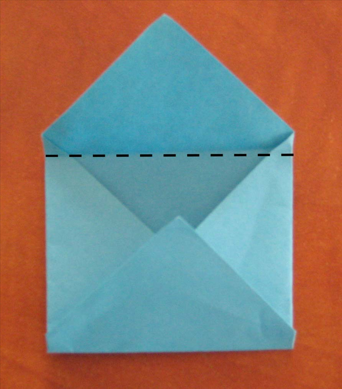 How to fold an origami envelope. Easy origami for children