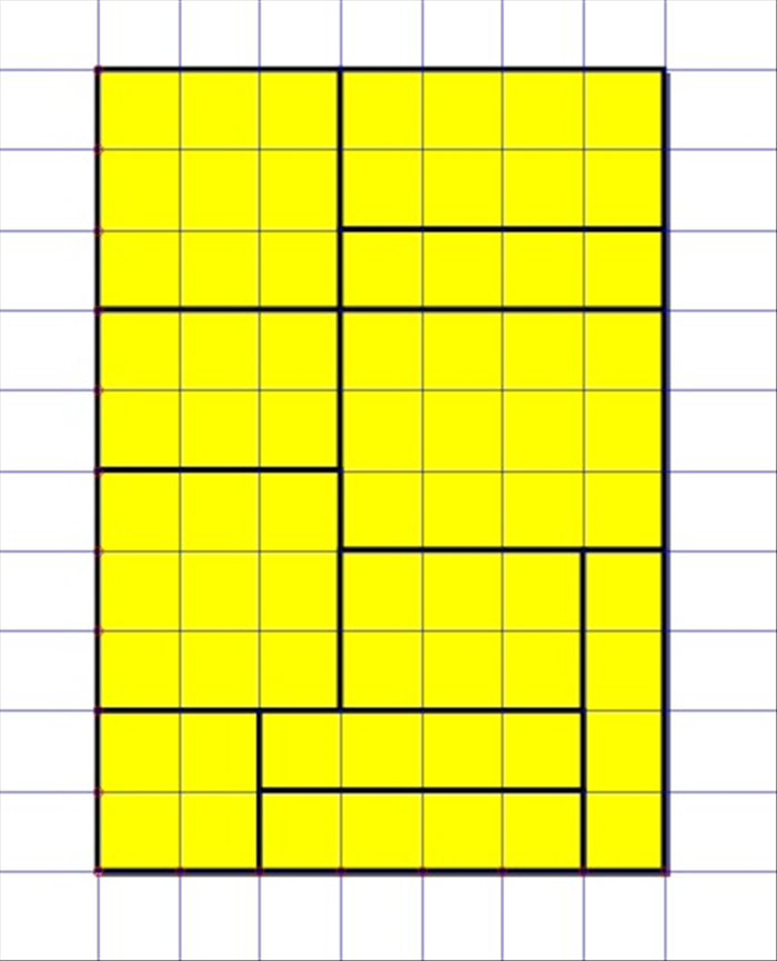<p> 7. Fill the page with rectangles.  </p>