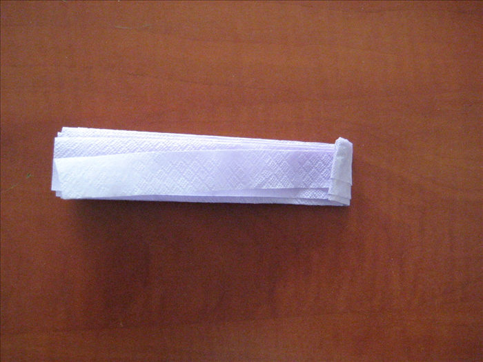 Take the folded edge and make a very small  fold